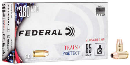 Federal .380 ACP Train & Protect 85gr Versatile HP Ammo