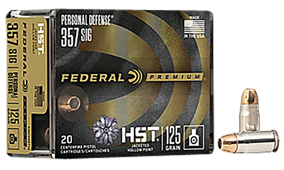 Federal .357 Sig Personal Defense 125gr HST JHP Ammo