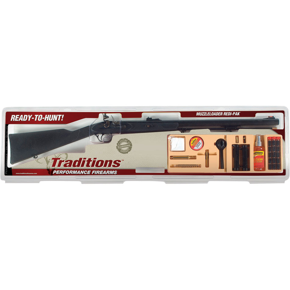 Traditions PA Pellet Ultralight Flintlock Redi-Pak .50 Cal. 26 in. Black CeraKote Syn Black
