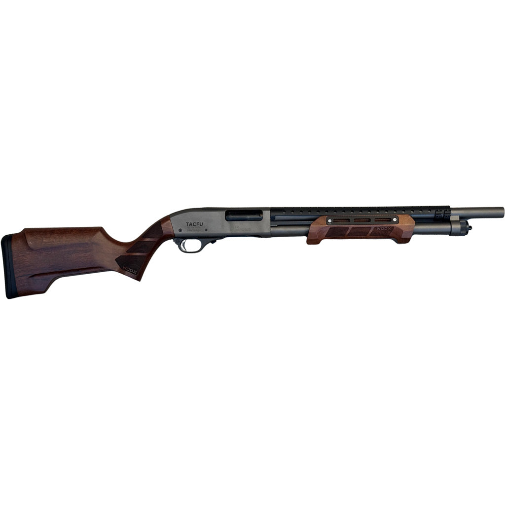 TACFU 870C WOOX Shotgun 12 ga. 18.5 in. Tungsten w/WOOX Stock