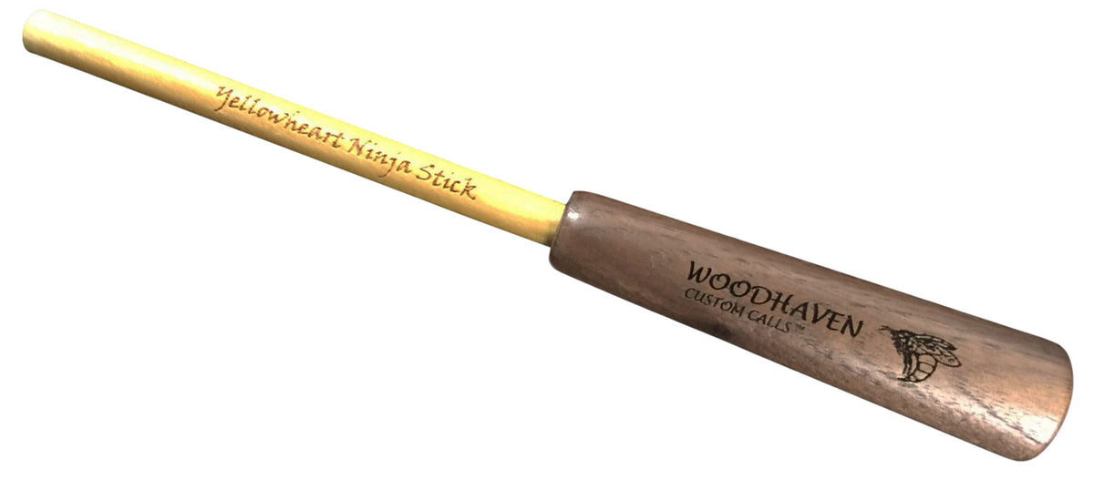 Woodhaven WH085 Ninja Stick Striker Call Attracts Turkeys Natural Walnut
