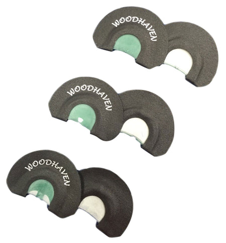 Woodhaven WH091 Ninja Diaphragm Call Triple Reed Attracts Turkeys Black 3 Per Pkg