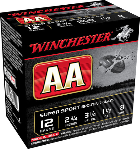 Winchester AA Supersport Sporting Clay Value Pack 12 Gauge 2.75 in 1-1/8 oz #8
