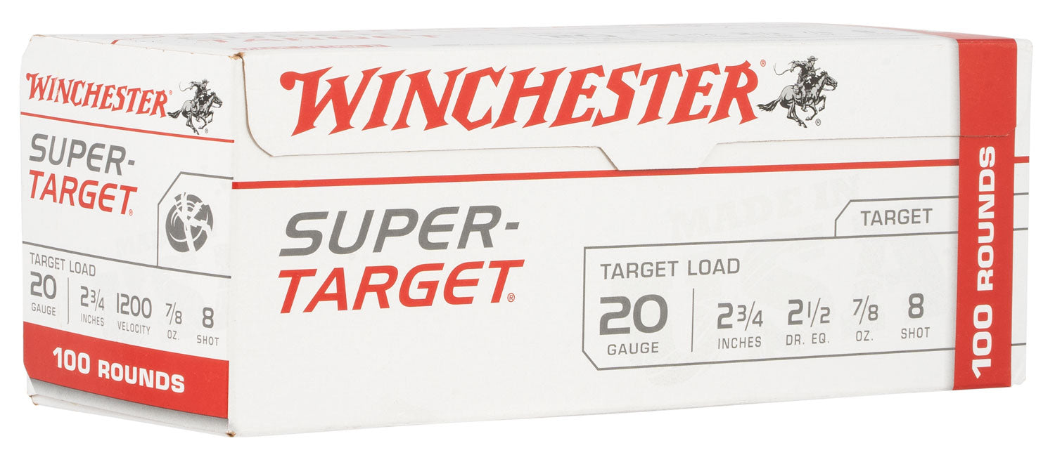 Winchester Super-Target Value Pack 20 Gauge 2.75 in 7/8 oz #8