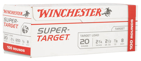 Winchester Super-Target Value Pack 20 Gauge 2.75 in 7/8 oz #8