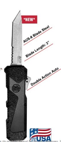 S&W M&P H.R.T. OTF 3" TANTO POINT M&P 2.0 TEXTURE SS/BLACK