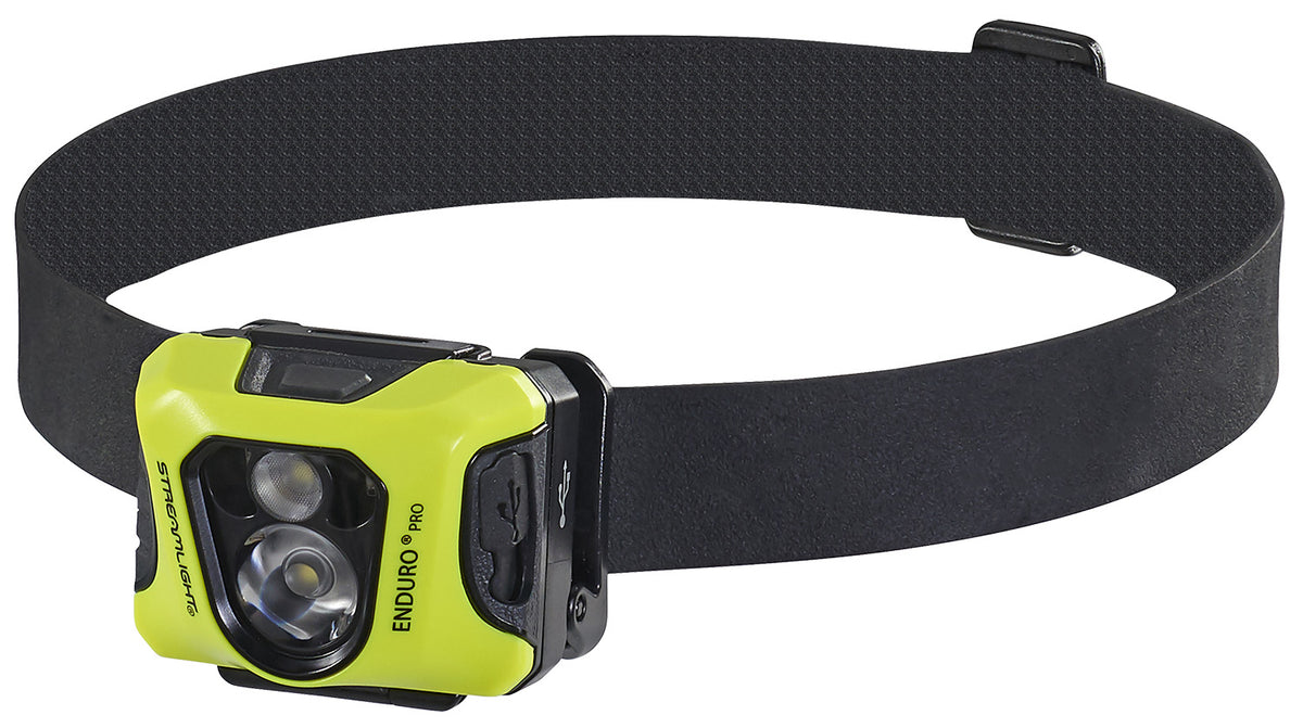 Streamlight 61436 Enduro Pro W/Dual Lock 15/25/50/90/145/200 Lumens White LED Bulb Black/Yellow 95 Meters Distance