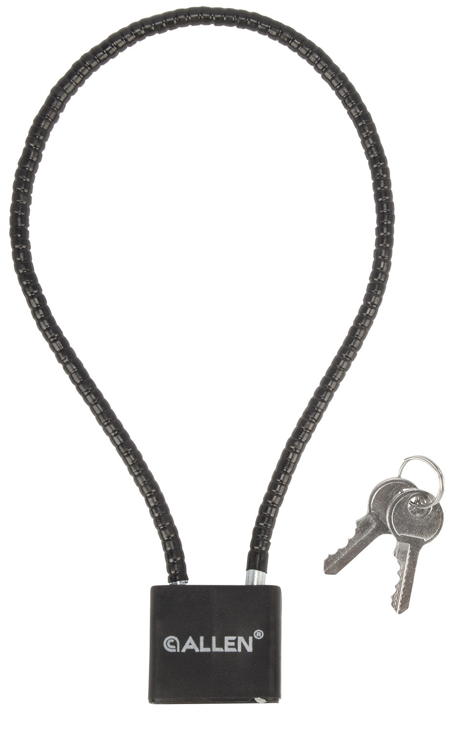Allen 15414 Cable Gun Lock Open With Key Black Stainless Steel Firearm Fit- Handgun/Rifle/Shotgun 026509009009