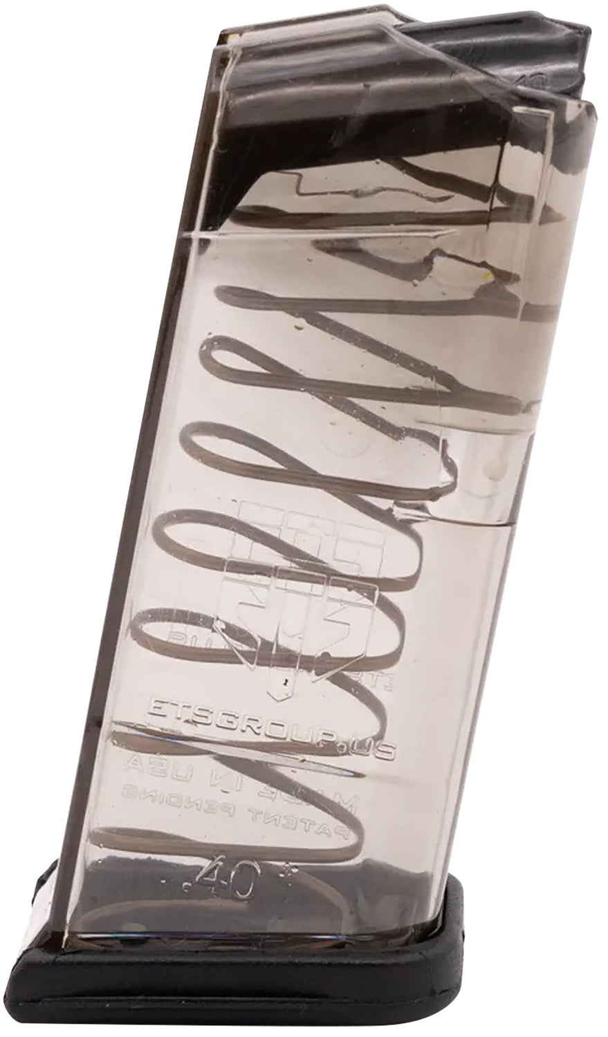 ETS Group GLK27 Pistol Mags 9rd 40 S&W Compatible w/ Glock 27 Clear Polymer