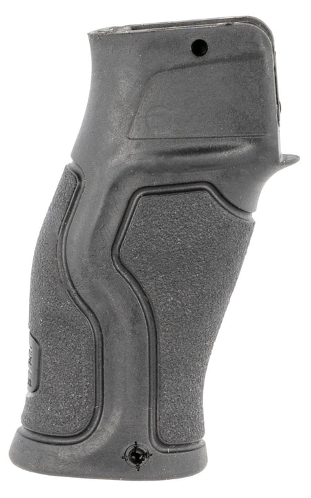 FAB Defense FXGRADUSFBVB Gradus Ergonomic Flat Beavertail Black Polymer w/Rubber Overmold, Fits AR/AK