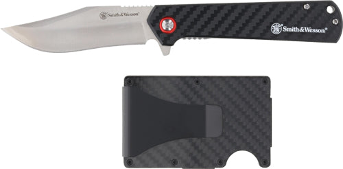 S&W KNIFE/WALLET COMBO CARBON FIBER HANDLE PROMO Q4 25'<