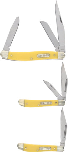 UNCLE HENRY KNIFE 3 KNIFE FLDR COMBO YELLOW TIN PROMO Q4 25'<