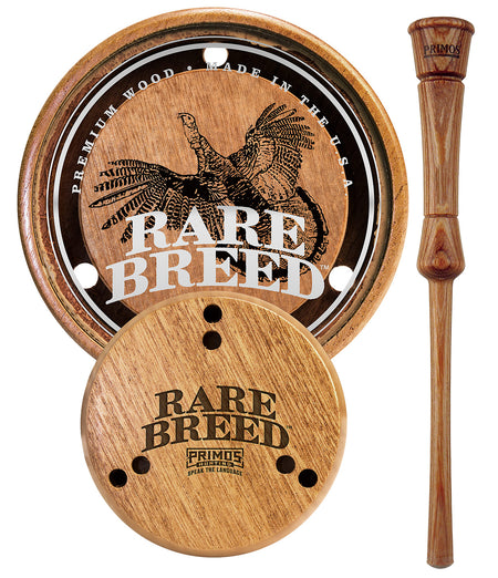 Primos PS2903 Rare Breed Friction Call Attracts Turkeys Natural Glass/Wood