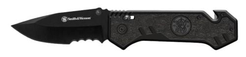 S&W M&P BORDER GUARD 3.5" PIVOT LOCK STRAP CUTTER BLACK