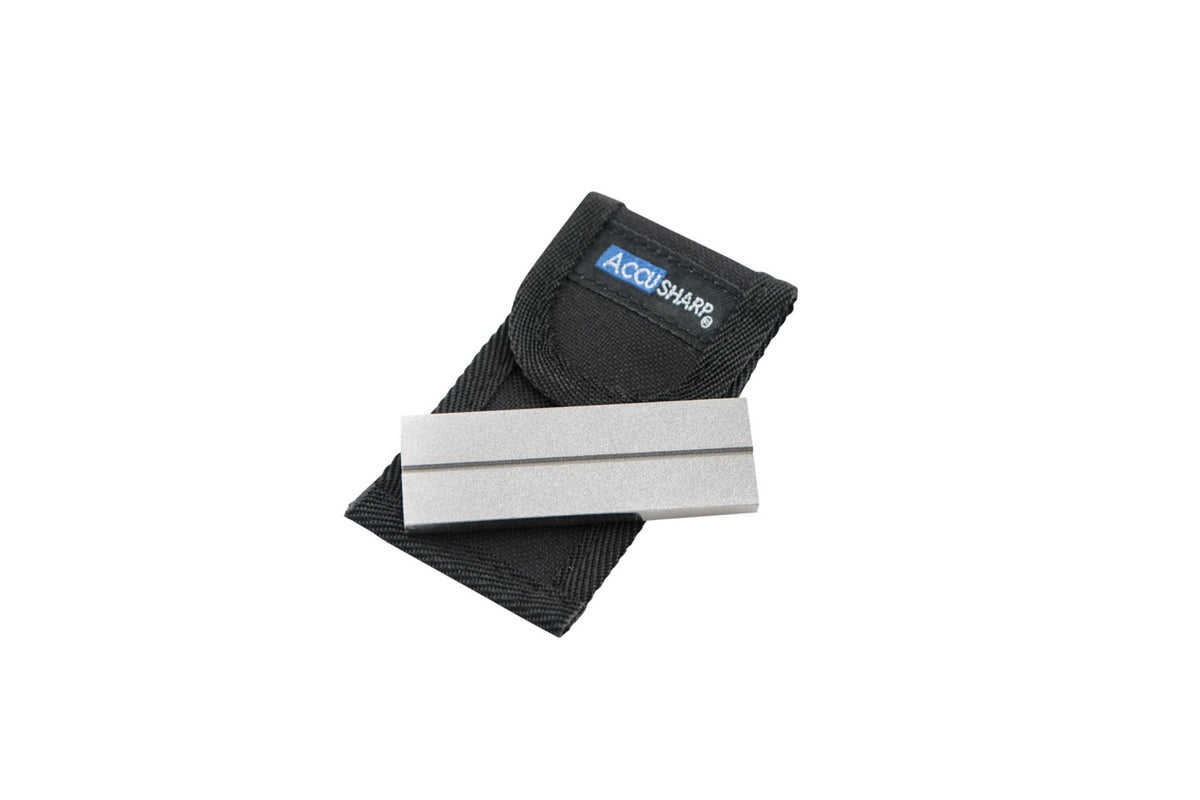 AccuSharp 027C Pocket Stone Fine/Coarse Diamond Sharpener Gray
