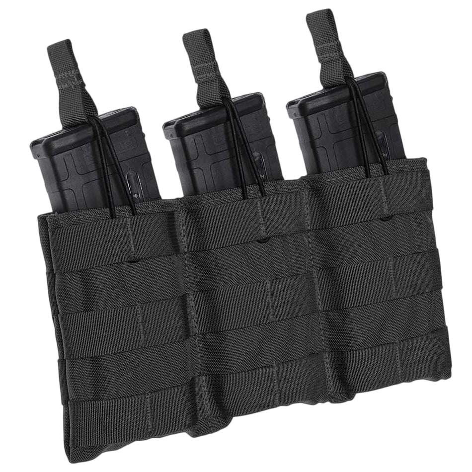 Tacshield T3508BK Speed Load Triple Rifle Triple Black 1000D Nylon