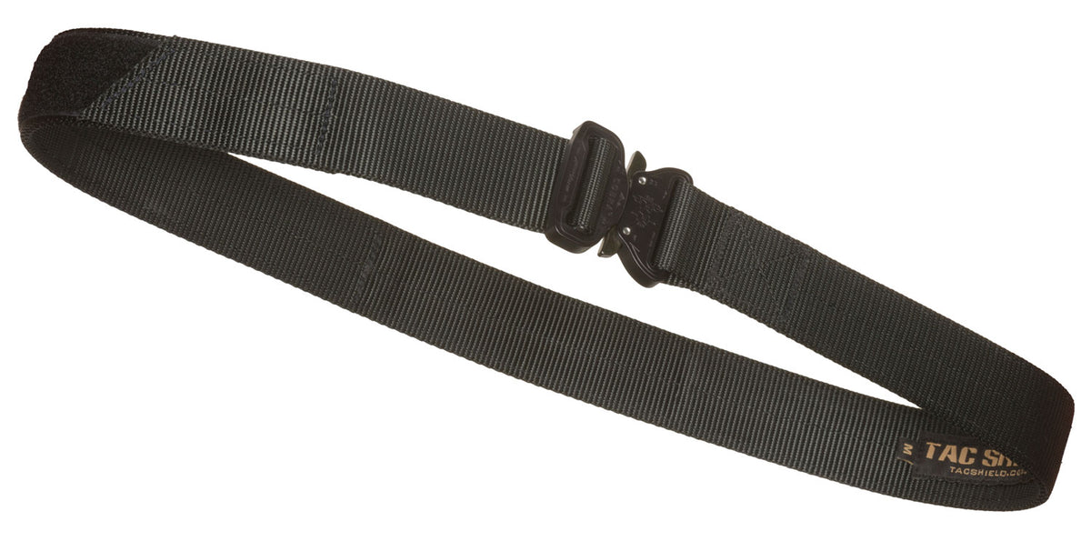 Tacshield T303LGBK Tactical Gun Belt Black Webbing 38"-42" 1.75" Wide Buckle Closure