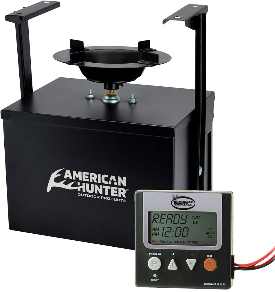 American Hunter 20558 Heavy Duty Spin Kit 8 Programs 1-30 Seconds Duration Black Features Digital Timer