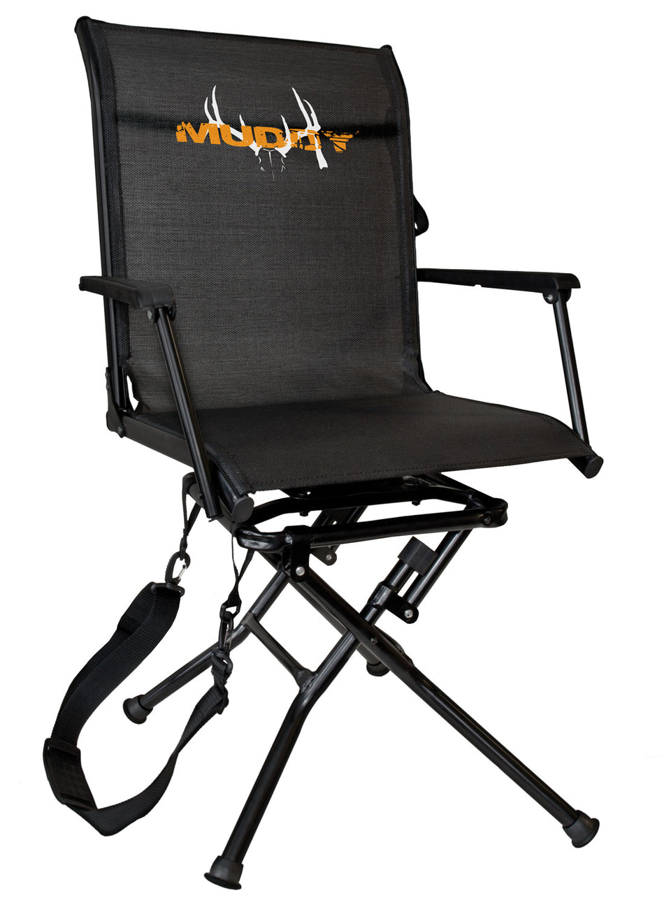 Muddy MUDMGS400 Swivel Ease Ground Seat Black Steel