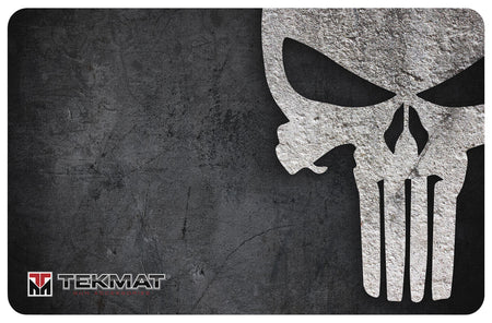 TekMat TEKR42PUNISHER Punisher Door Mat Black/Gray Rubber 42" Long Punisher Skull 612409974143