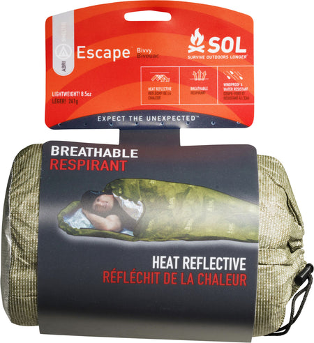 Survive Outdoors Longer 01401229 SOL Bivvy Warmth Waterproof OD Green
