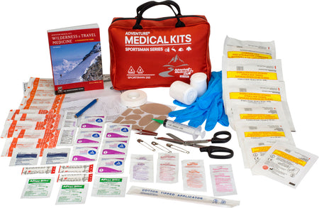 Adventure Medical Kits 01050200 Sportsman 200 Medical Kit Treats Injuries/Illnesses Red 707708302008