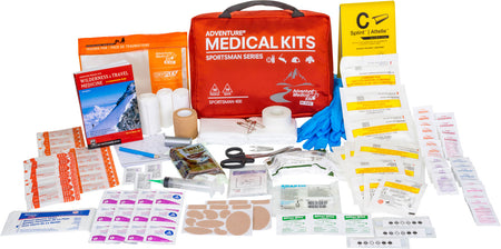 Adventure Medical Kits 01050400 Sportsman 400 Medical Kit Treats Injuries/Illnesses Waterproof Red 707708304002