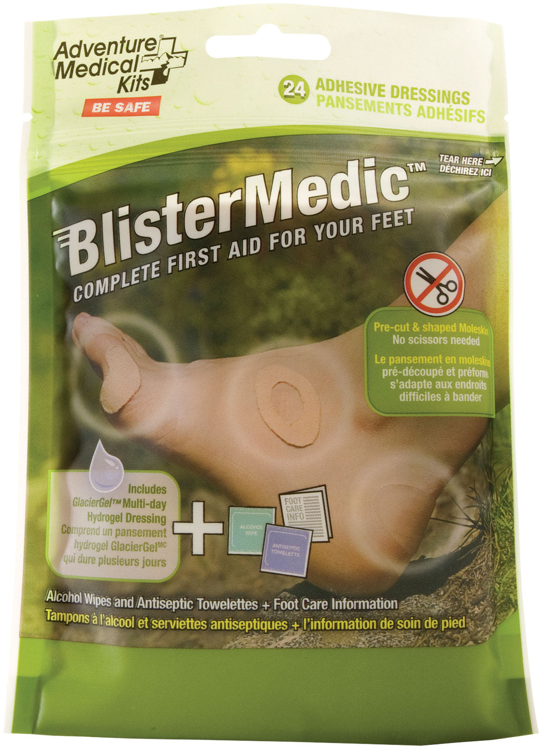 Adventure Medical Kits 01550667 Blister Medic Kit Blister Prevention Brown 24 Precut Shapes 707708006678
