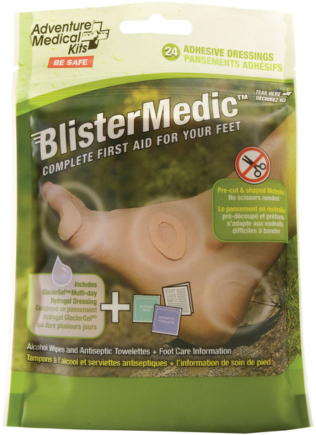 Adventure Medical Kits 01550667 Blister Medic Kit Blister Prevention Brown 24 Precut Shapes 707708006678