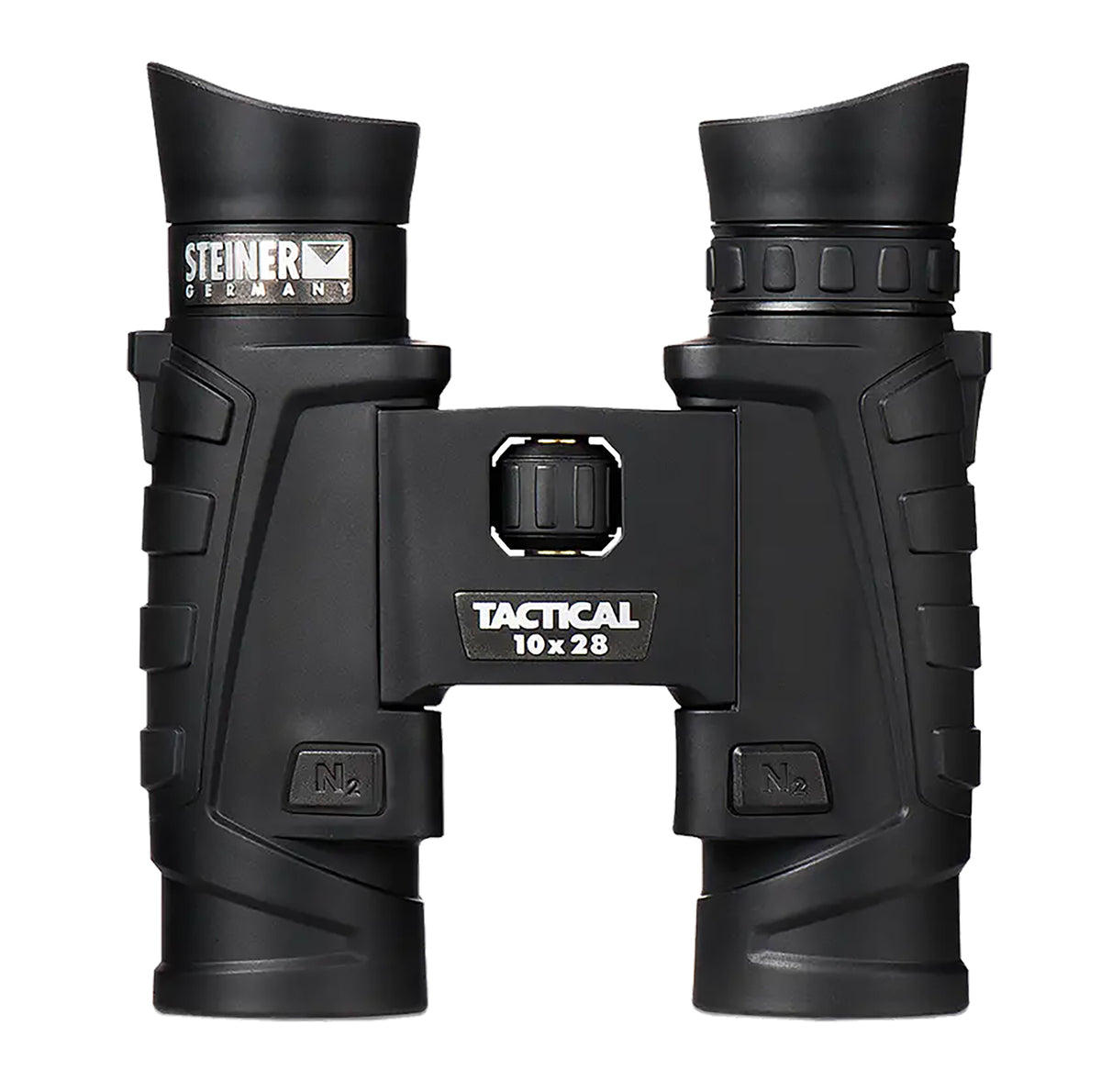 Steiner 2004 T1028 Tactical 10x28mm Roof Prism, Fast-Close Focus, Black Makrolon w/Rubber Armor