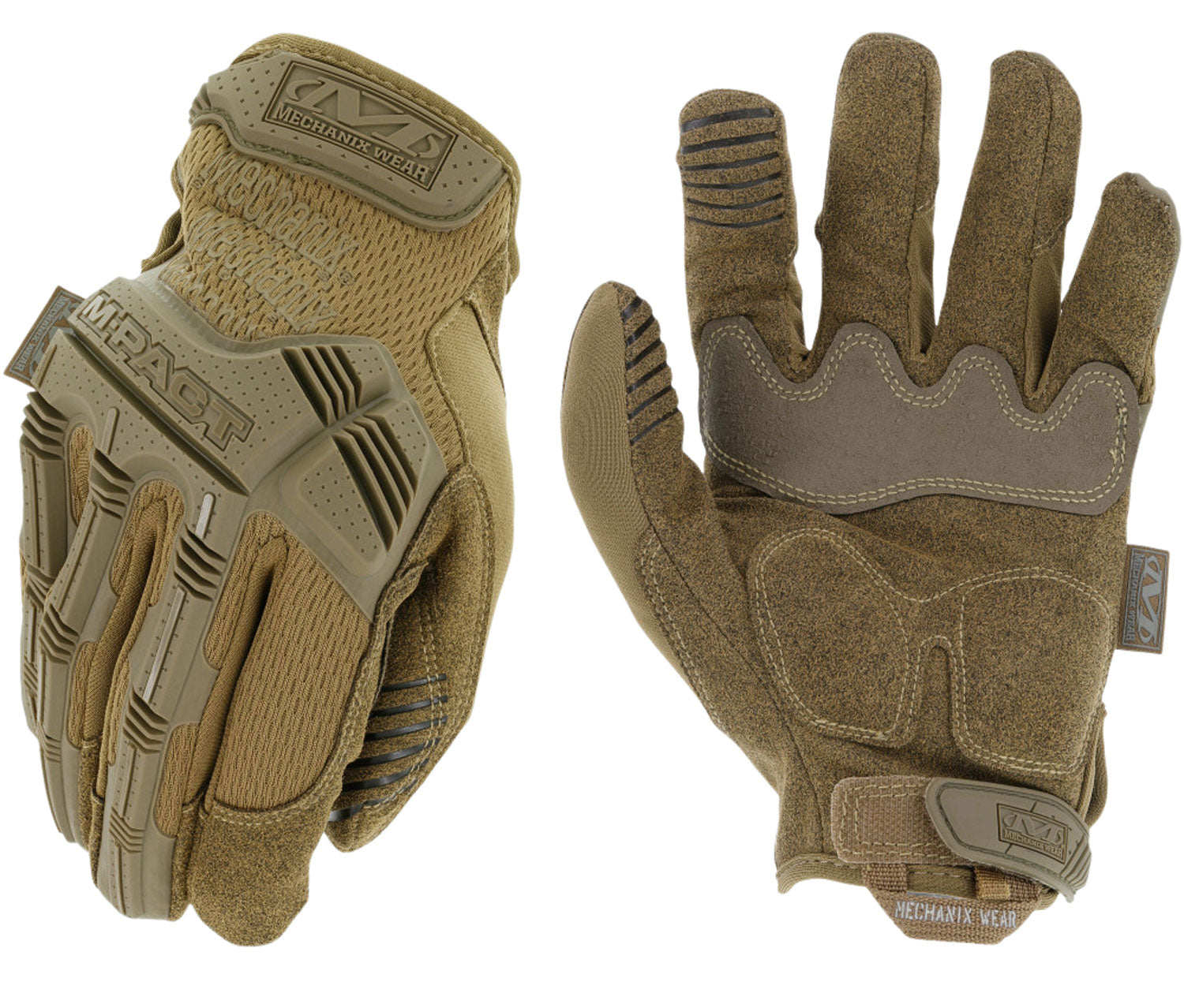 Mechanix Wear MPT72010 M-Pact Coyote Synthetic Leather Large TPR Closure