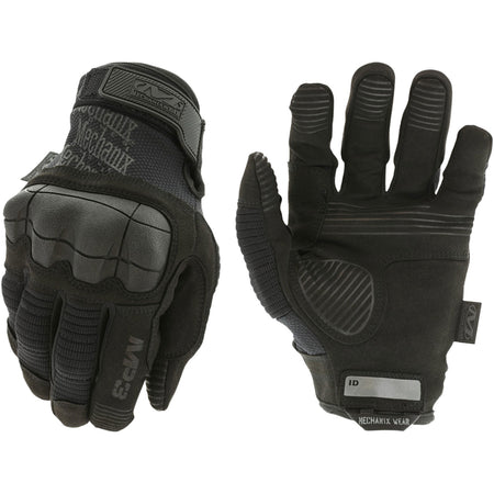 Mechanix Wear MP355008 M-Pact 3 Black Synthetic Leather Small Velcro Closure