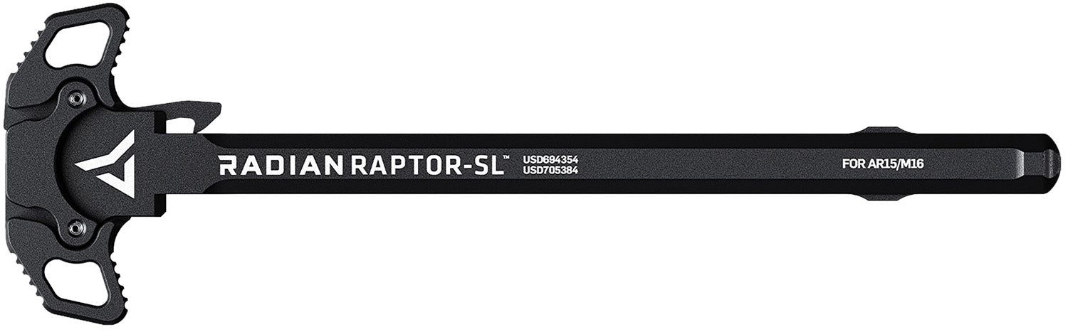 Radian Weapons R0176 Raptor SL Ambi Charging Handle, Black, Slim Line Handles, Fits Mil-Spec AR-15/M16 Platform