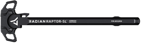 Radian Weapons R0176 Raptor SL Ambi Charging Handle, Black, Slim Line Handles, Fits Mil-Spec AR-15/M16 Platform