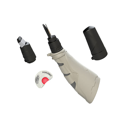 Foxpro MRMTHY Mr. Mouthy Diaphragm/Howler Call Double Reed Coyote Sounds Attracts Predator Species Gray 3 Piece