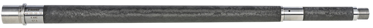 Proof Research 128657 AR-Style Barrel 6mm ARC 16" Black Carbon Fiber Finish 416R Stainless Steel Material Rifle Length with Threading & .750" Gas Journal Diameter for AR-Platform