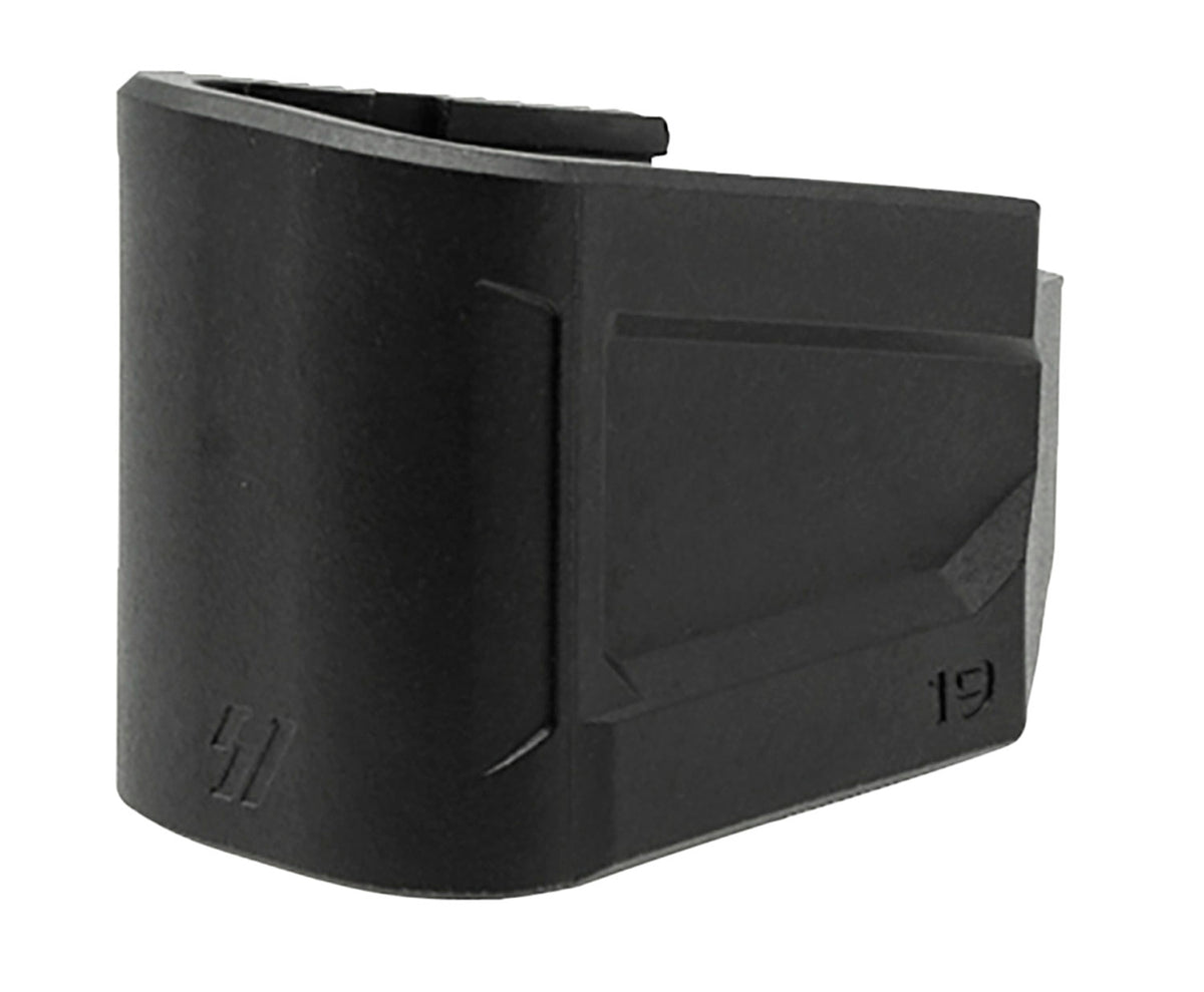 Strike Industries EMPG19 Enhanced Magazine Plate +5, 9mm Luger, Compatible w/Glock 19, Black Polymer