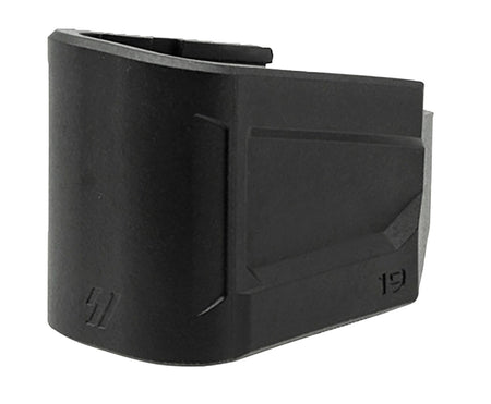 Strike Industries EMPG19 Enhanced Magazine Plate +5, 9mm Luger, Compatible w/Glock 19, Black Polymer