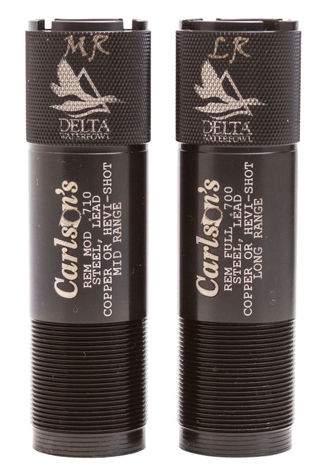 Carlson's Choke Tubes 07260 Delta Waterfowl Remington Rem Choke 12 Gauge Mid/Long Range Knurled 17-4 Stainless Steel