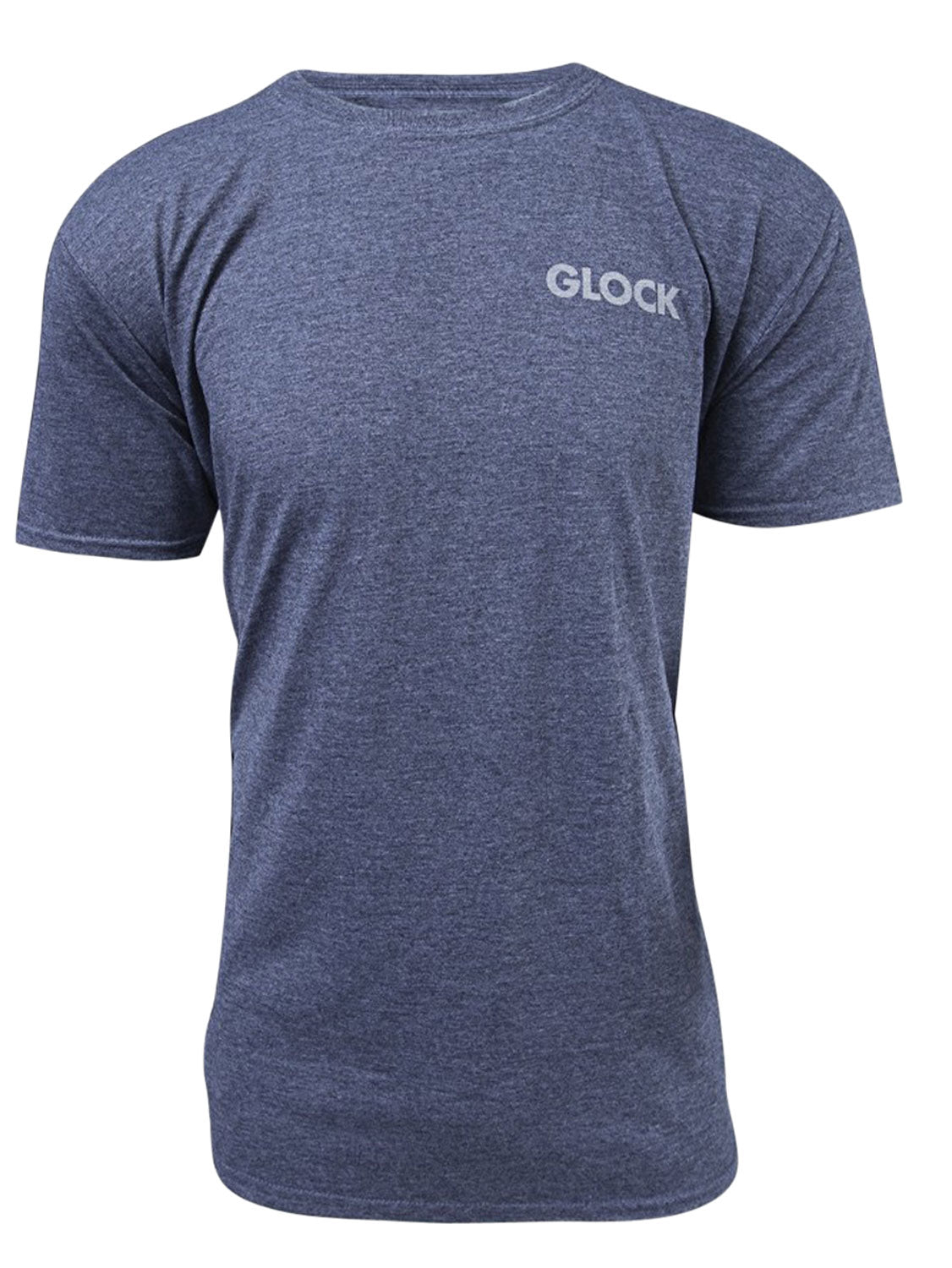 Glock AA75159 Pistol Flag Heather Navy Cotton/Polyester Short Sleeve 2XL Semi-Fitted