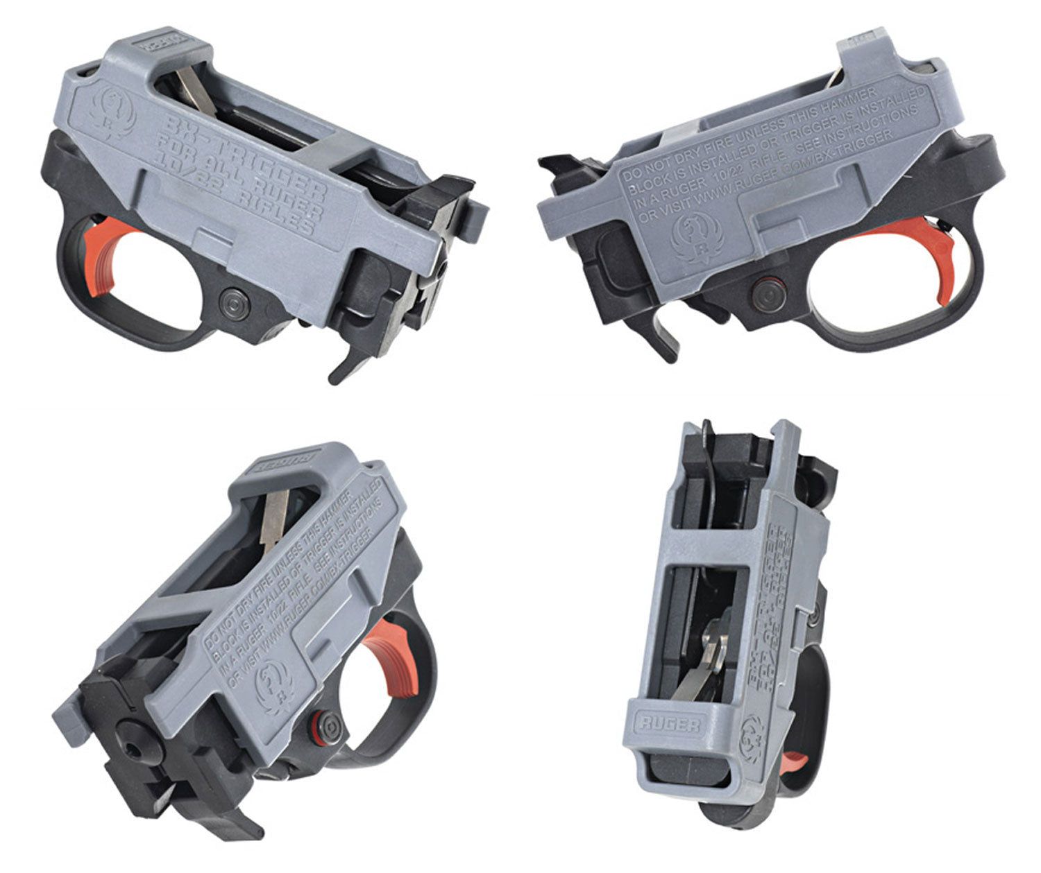 Ruger 90631 BX Trigger 10/22/22 Charger 2.75 lbs. Draw Weight, Red