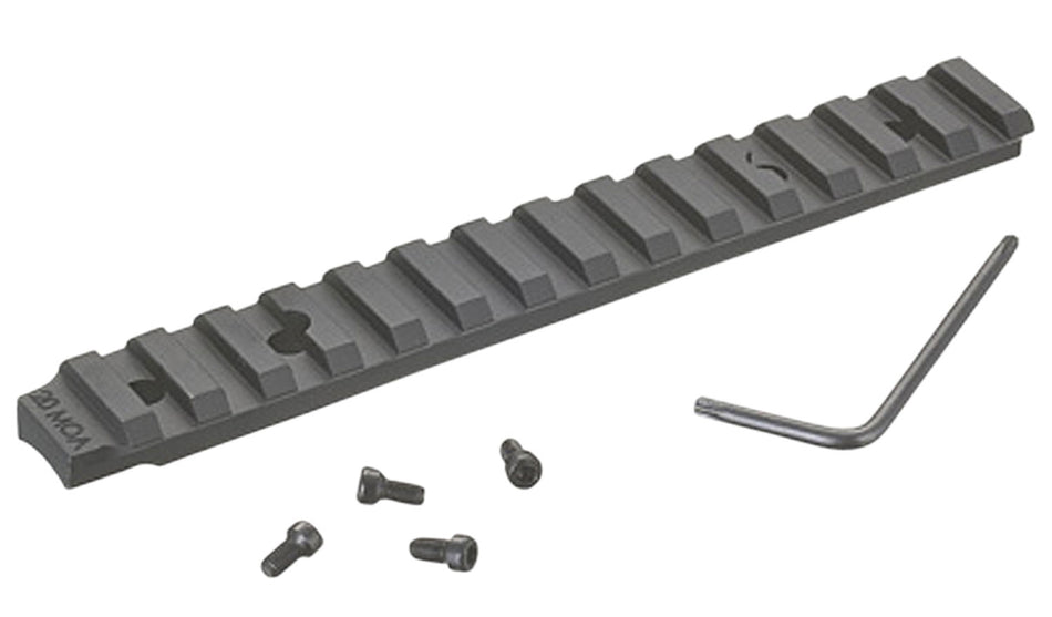 Ruger 90678 Picatinny Rail Black Anodized Aluminum Fits Ruger American Rifle Short Action 20 MOA