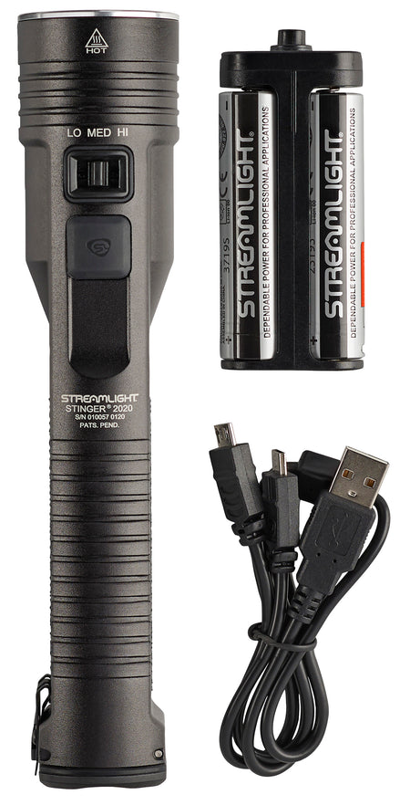 Streamlight 78100 Stinger 2020 Black Anodized 100/850/2000 Lumens White LED (No Charger)