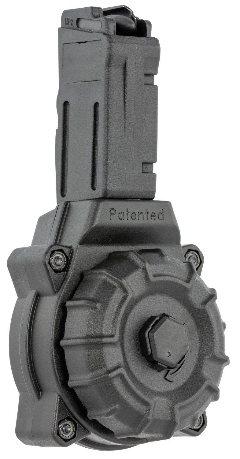 ProMag DRMA36 Standard 30rd Drum 9mm Luger Fits Sig MPX Black DuPont Zytel Polymer