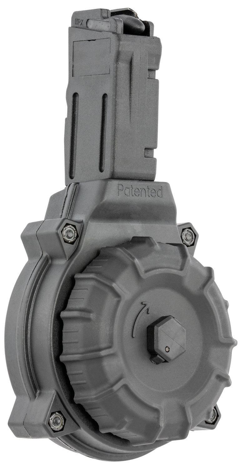 ProMag DRMA21 Standard 50rd Drum 9mm Luger Fits Sig MPX Black DuPont Zytel Polymer