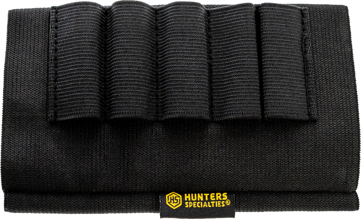 Hunters Specialties 00685 Buttstock Shell Holder Black Elastic 5rd Shotgun