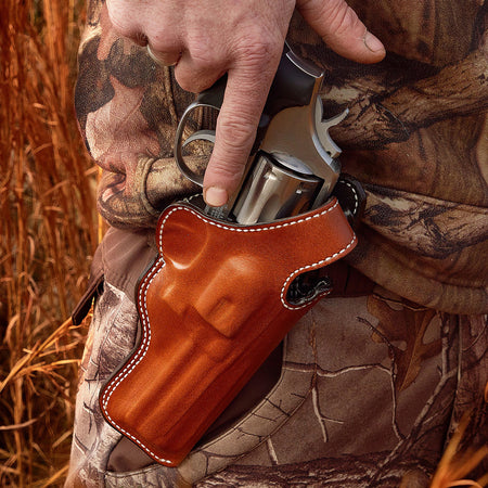DeSantis Gunhide 016TC5LZ0 Dual Angle Hunter OWB Tan Leather Belt Slide Fits Glock 40 Right Hand