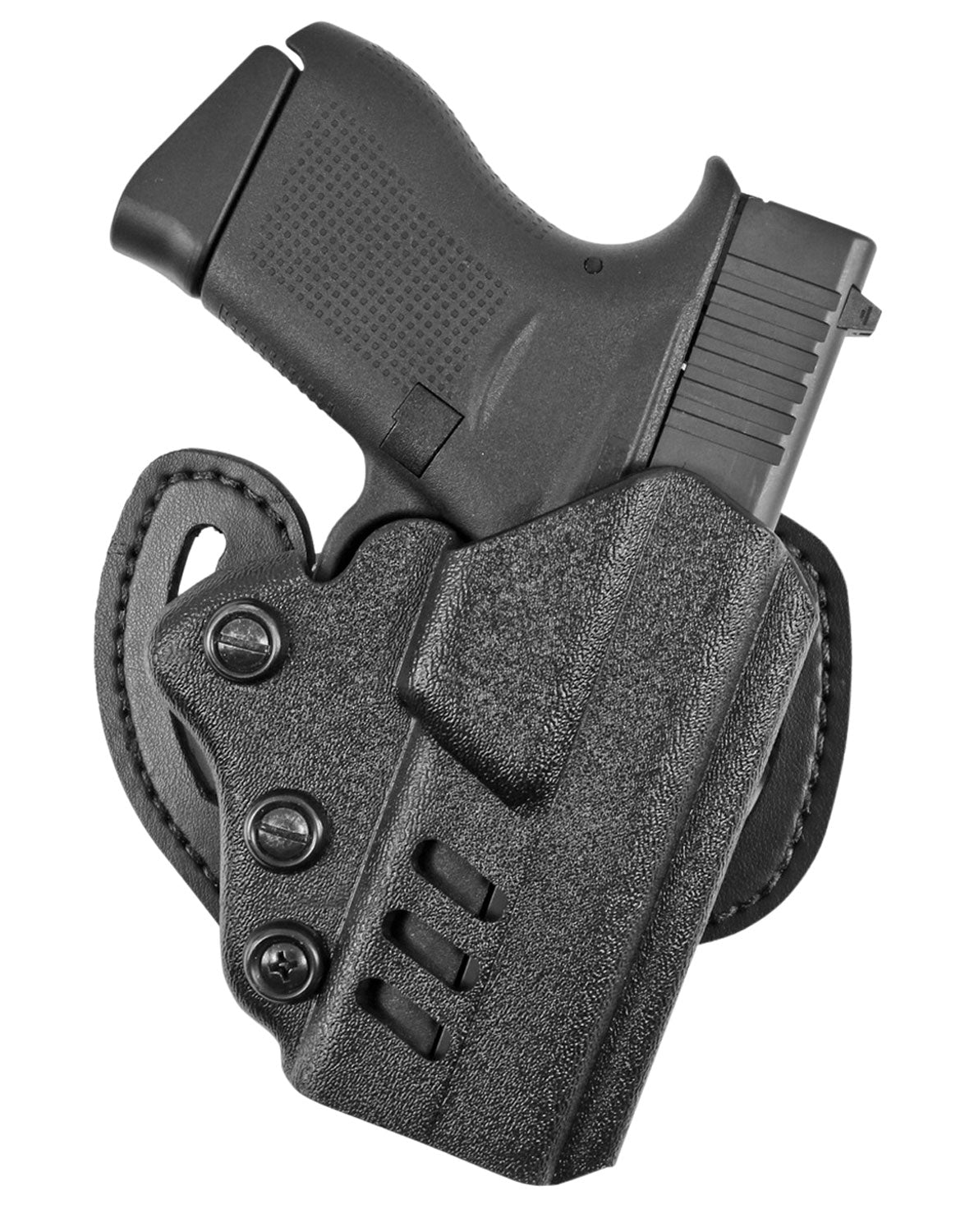 DeSantis Gunhide 042KAB6Z0 Facilitator OWB Black Kydex Belt Slide Compatible w/Glock 19/23 Belt 1.75" Wide Right Hand