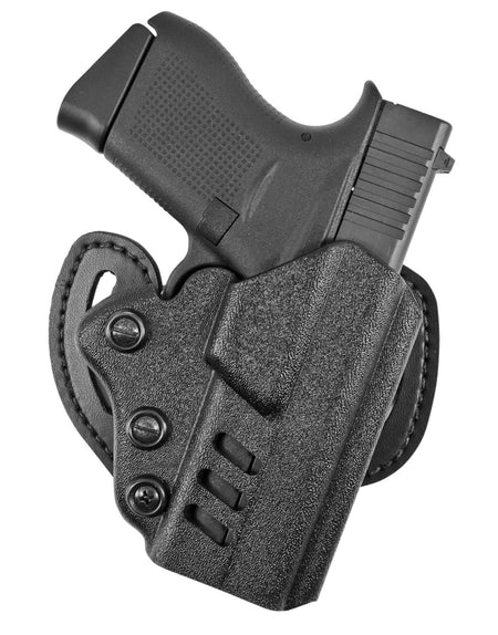 DeSantis Gunhide 042KAB6Z0 Facilitator OWB Black Kydex Belt Slide Compatible w/Glock 19/23 Belt 1.75" Wide Right Hand