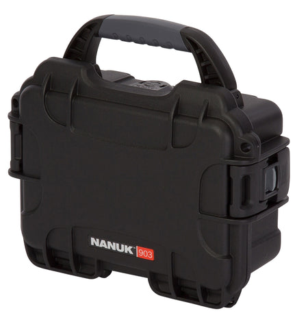 Nanuk 9031001 903 Impact Resistant Black Polymer w/ Foam Padding&Latches